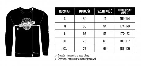 Bluza Be Different siłownia (grafitowo-czarna, biały nadruk)