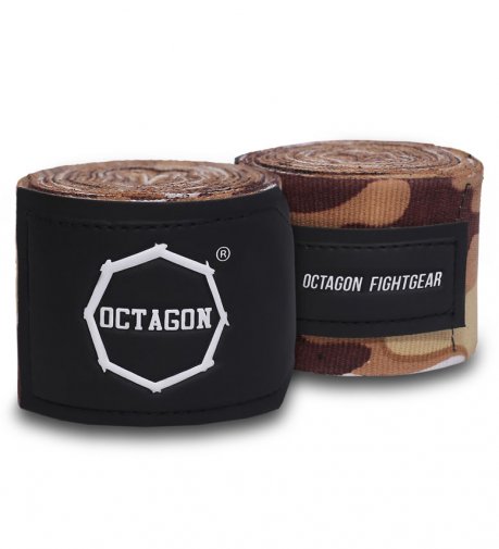 Owijki/Bandaże bokserskie Octagon Fightgear Supreme Basic brown camo 3m