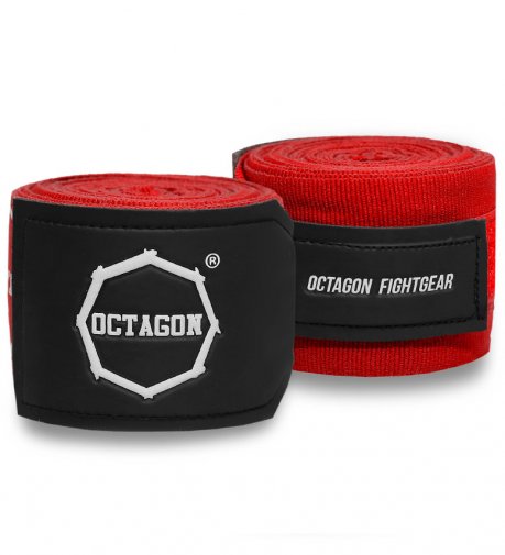 Owijki/Bandaże bokserskie Octagon Fightgear Supreme Printed red 3m