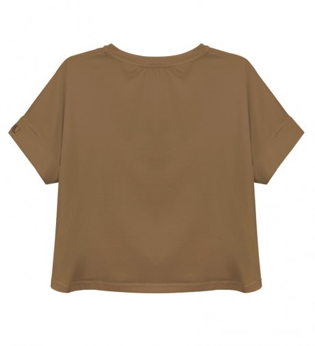 T-shirt damski Octagon DISCRI brown UNI
