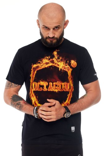 T-shirt Octagon In Fire