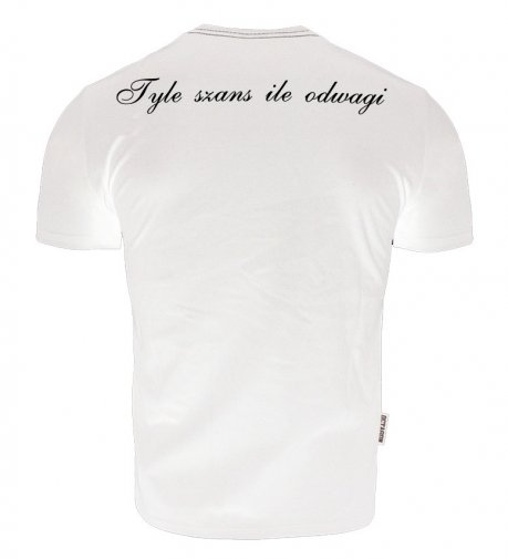 T-shirt Octagon Tyle Szans Ile Odwagi Logo White