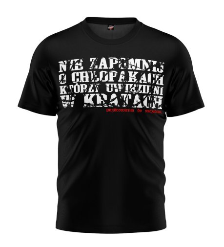 T-shirt PDW Nie Zapomnij O Chłopakach czarny