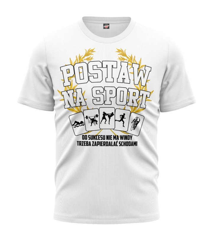T-shirt Postaw Na Sport biały