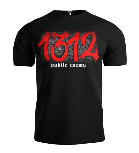 T-shirt Public Enemy 1.3.1.2 black/red