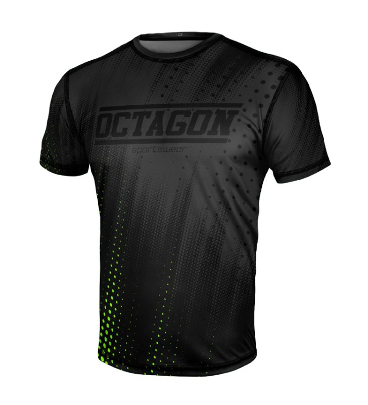 Koszulka sportowa Octagon Dots black/green