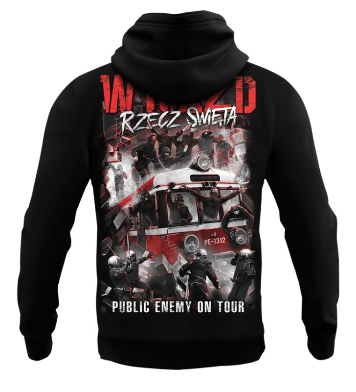Bluza Public Enemy Wyjazd Rzecz Święta z kapturem OUTLET 