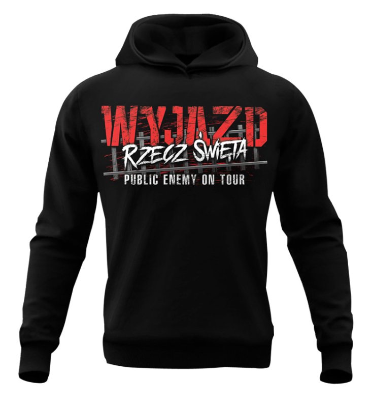 Bluza Public Enemy Wyjazd Rzecz Święta z kapturem OUTLET 