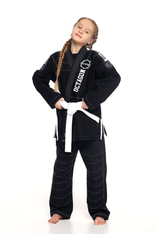 Kimono/GI do BJJ Octagon Caption kids black/white