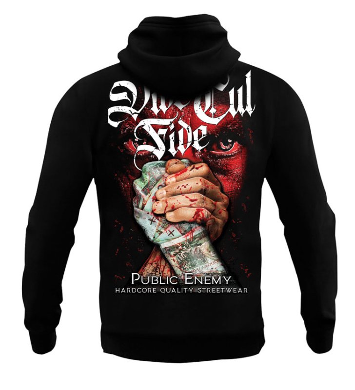 Bluza Public Enemy Vide Cul Fide z kapturem