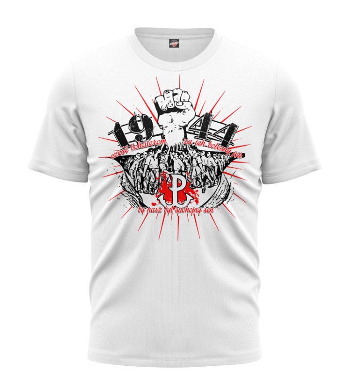 T-shirt 1944 Pięść biały