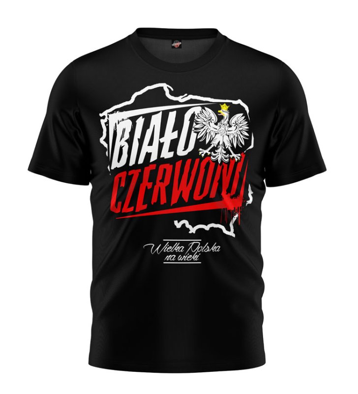T-shirt Biało-Czerwoni czarny