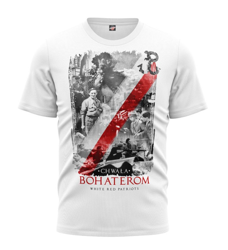 T-shirt Chwała Bohaterom WRP biały