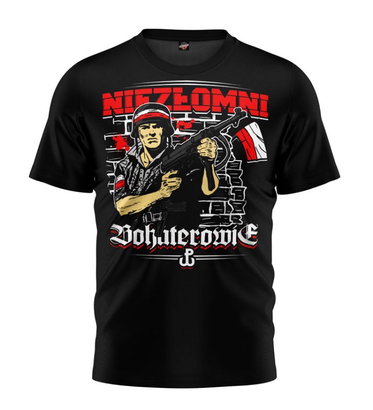 T-shirt Niezłomni Bohaterowie czarny