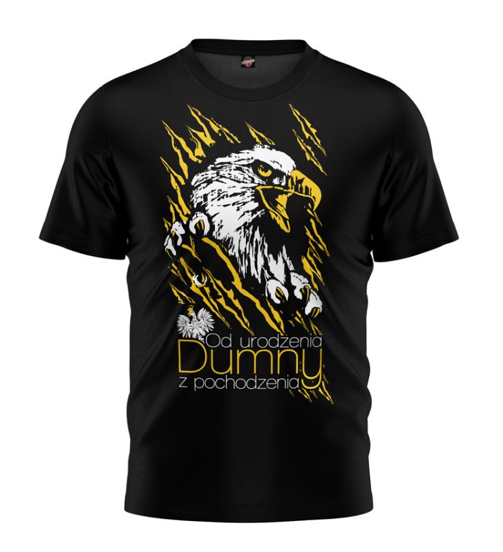 T-shirt Od Urodzenia Dumny z Pochodzenia czarny 