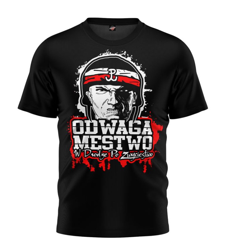 T-shirt Odwaga i Męstwo czarny