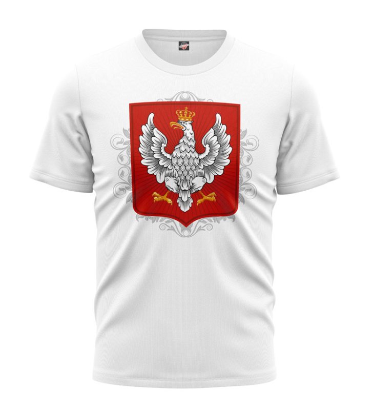T-shirt Orzeł Międzywojenny biały