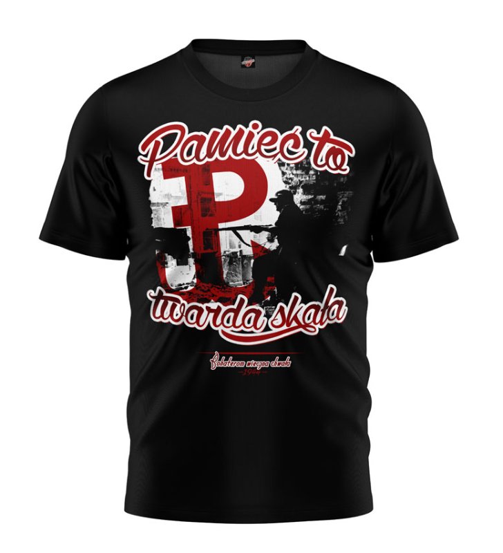 T-shirt Pamięć To Twarda Skała 2 czarny 