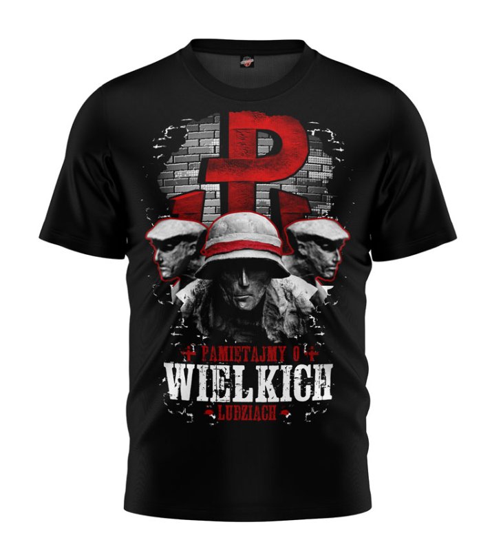 T-shirt Pamiętajmy o Wielkich Ludziach WRP czarny 