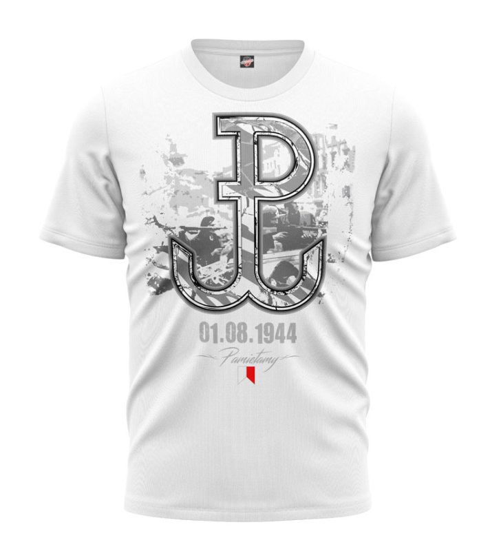 T-shirt PW 01.08.1944 biały OUTLET