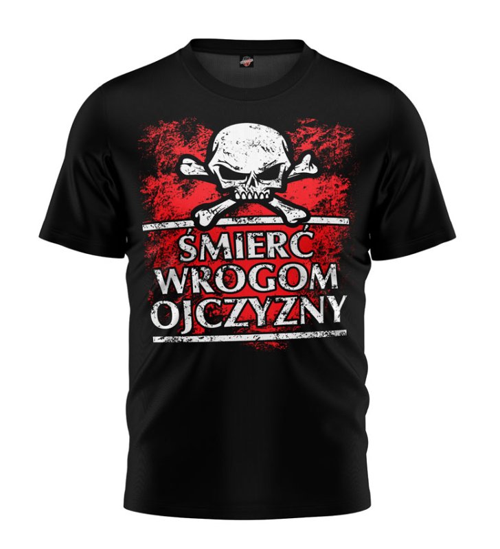 T-shirt Śmierć Wrogom Ojczyzny 4 Czacha czarny 