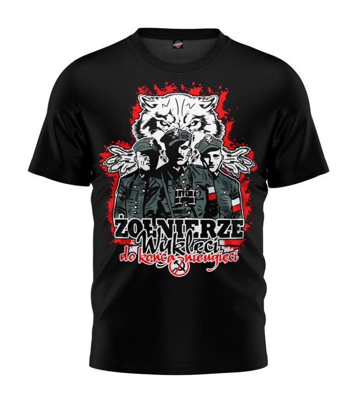 T-shirt Żołnierze Wyklęci Do Końca Nieugięci czarny 