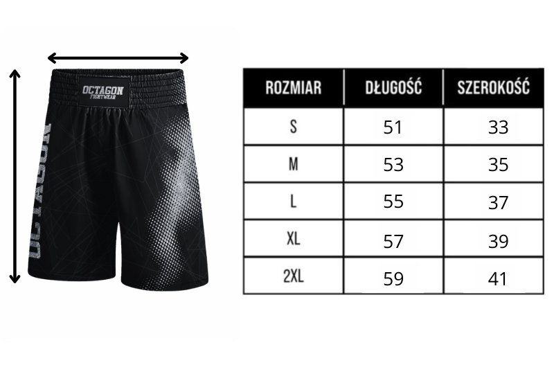 Spodenki bokserskie Octagon Ultimate red