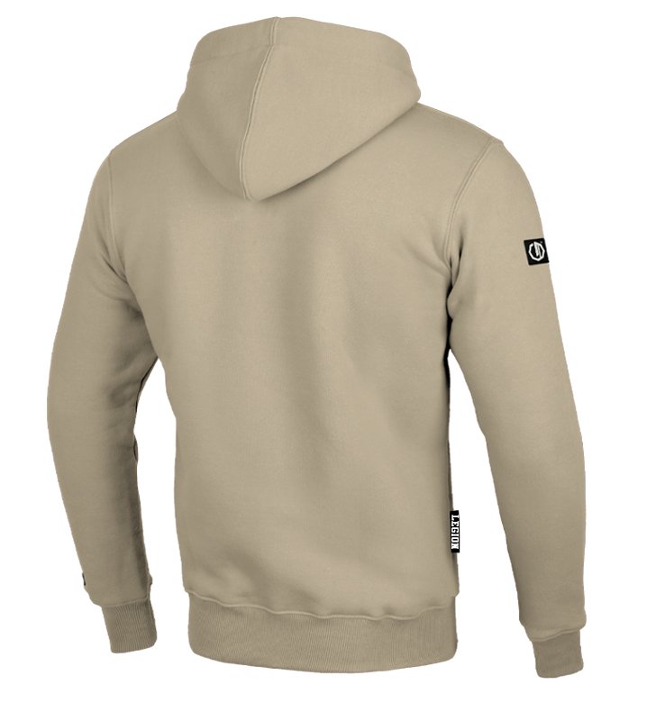 Bluza Legion Octagon Small Logo beige z kapturem