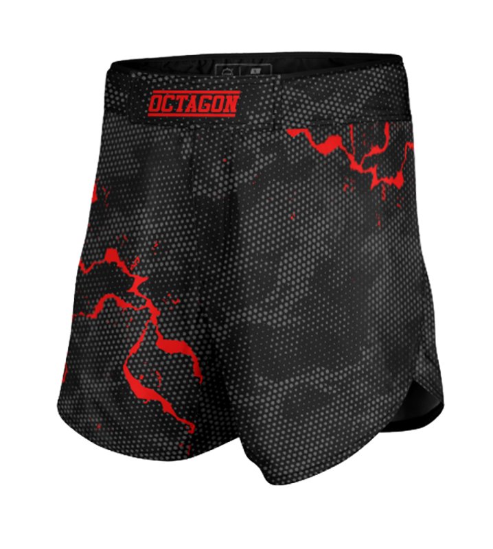 Spodenki szorty MMA Octagon Marble Camo red 