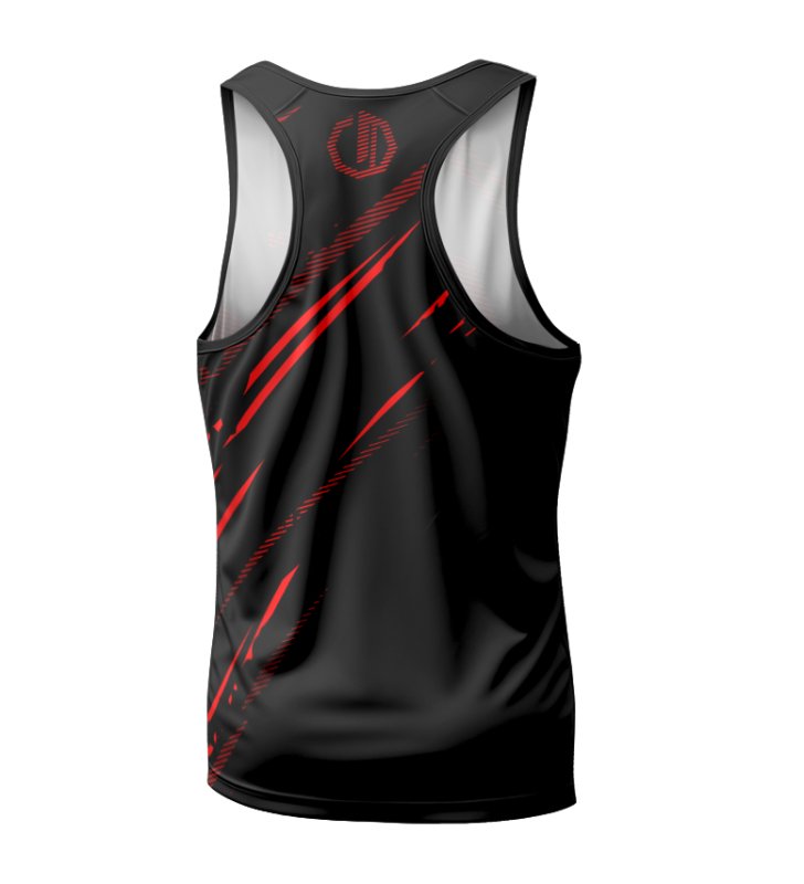 Tank Top sportowy Legion Octagon Escape black/red