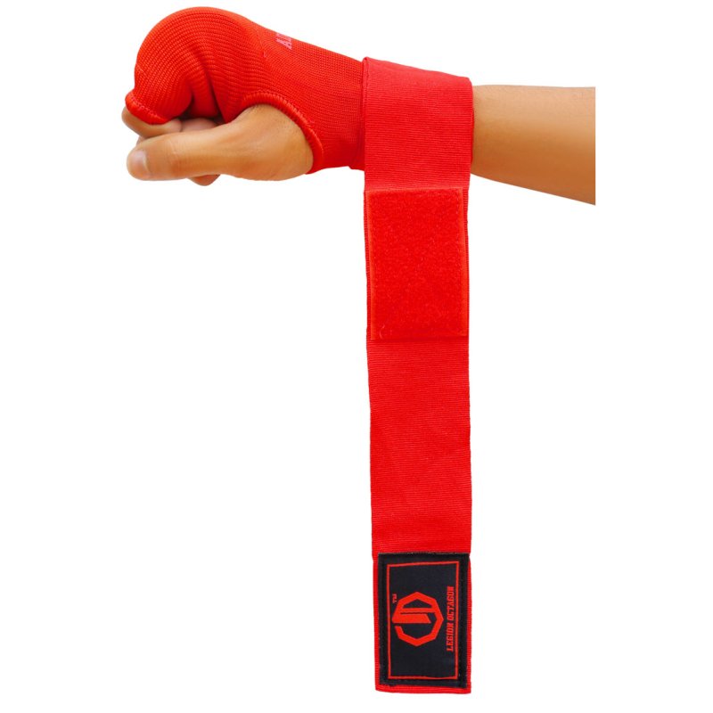 Bandaże bokserskie żelowe Legion Octagon Advance Tech Gel red