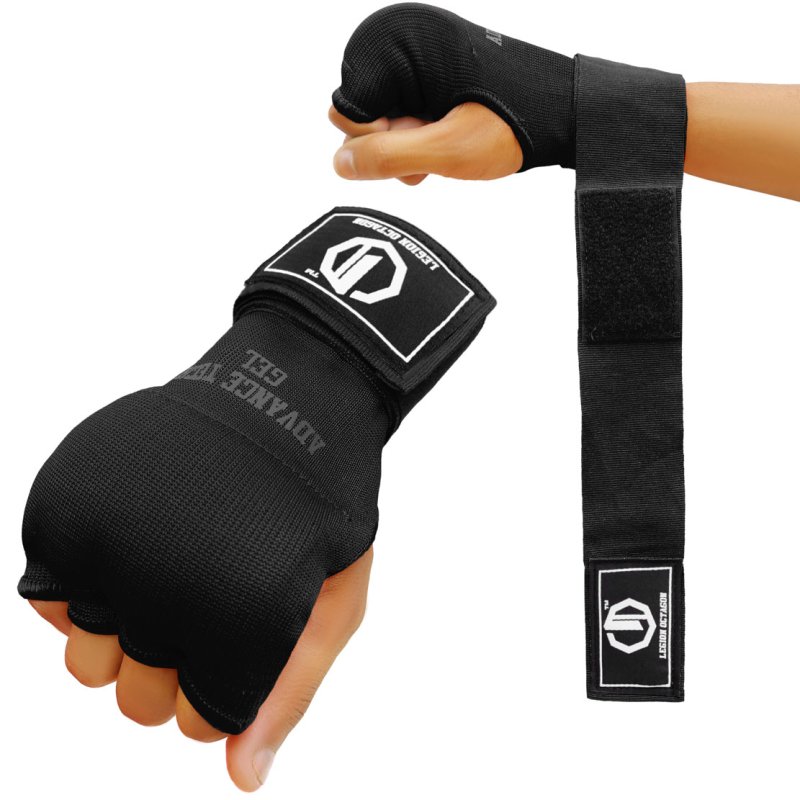 Bandaże bokserskie żelowe Legion Octagon Advance Tech Gel black