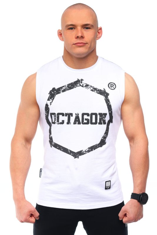 Bezrękawnik Octagon Logo Smash white