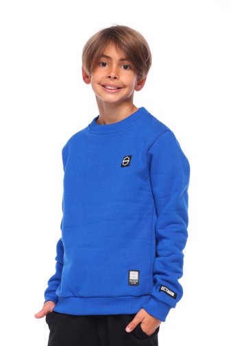 Bluza dziecięca Octagon SMALL LOGO blue bez kaptura