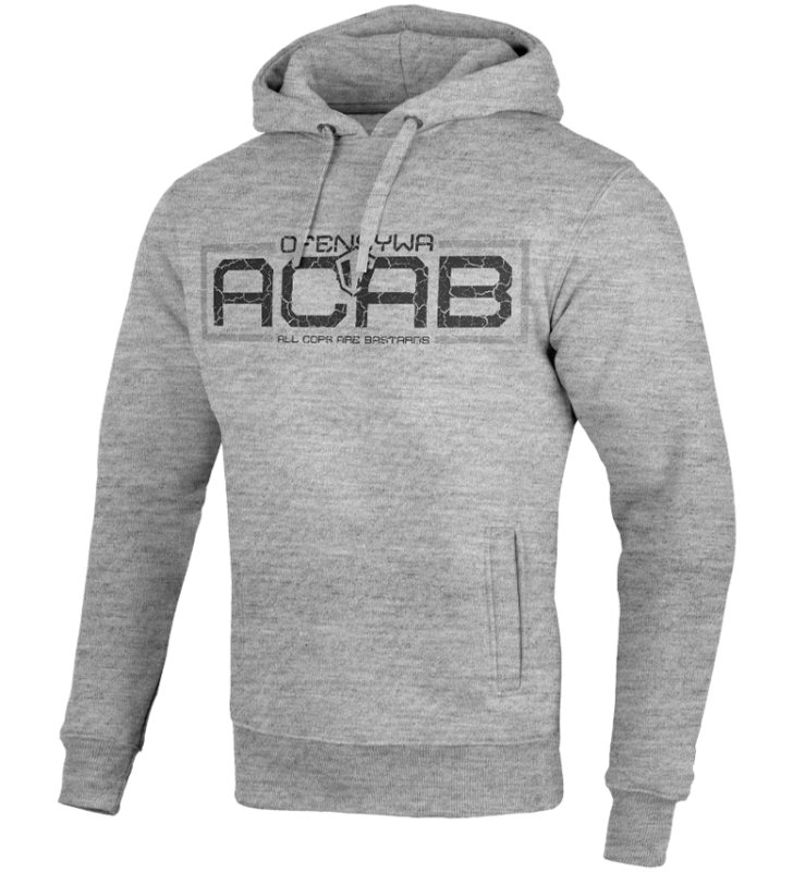 Bluza Ofensywa x Octagon ACAB szara z kapturem
