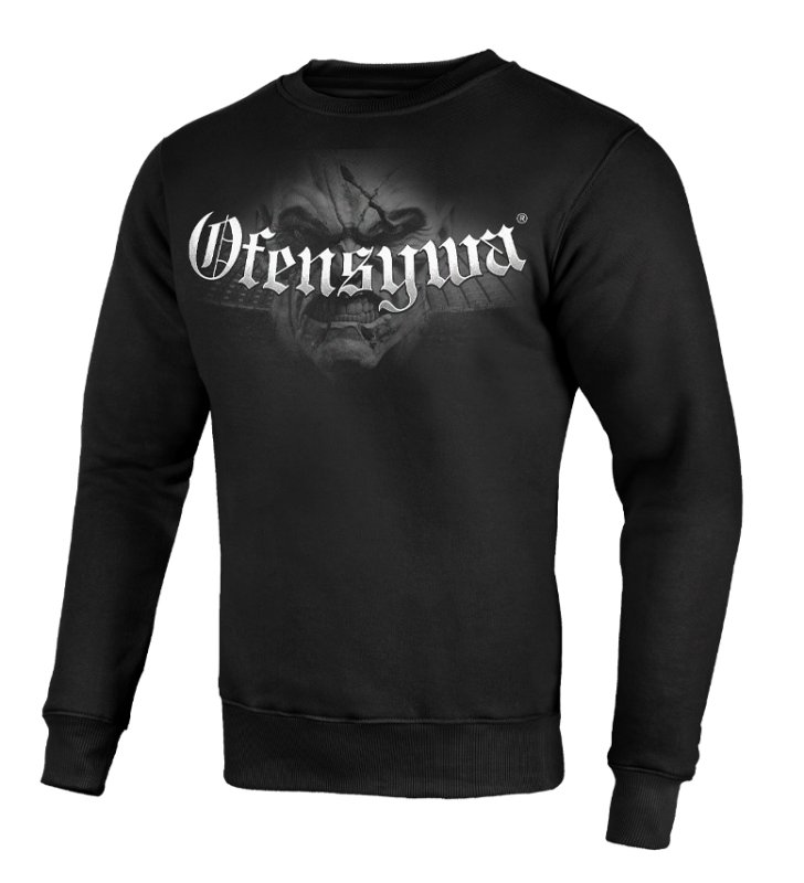 Bluza Ofensywa x Octagon Face czarna bez kaptura