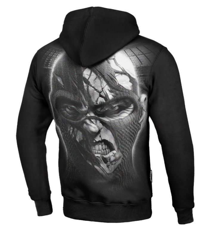 Bluza Ofensywa x Octagon Face czarna z kapturem
