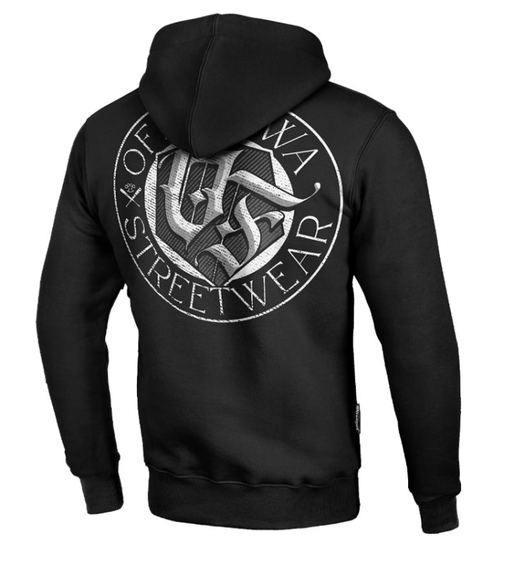 Bluza Ofensywa x Octagon Street Wear czarna z kapturem