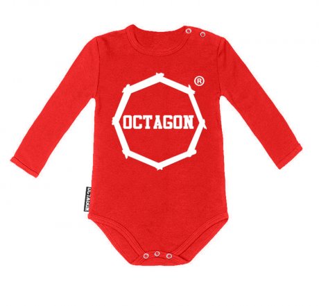 Body Dziecięce Octagon Logo Red