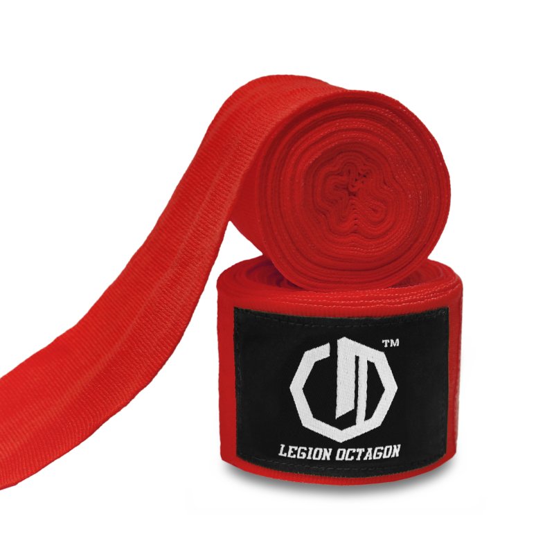 Owijki/Bandaże bokserskie Legion Octagon Standard red 4m