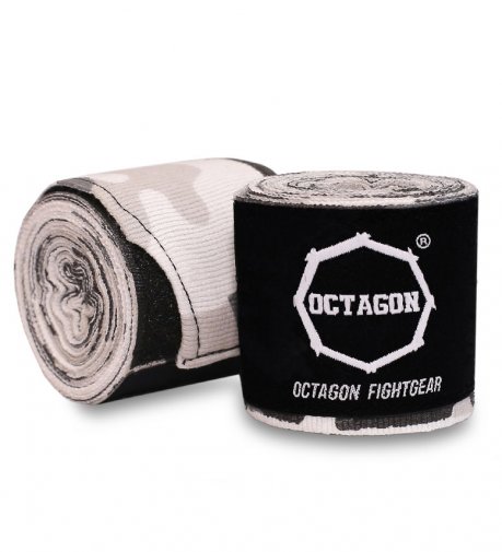 Owijki/Bandaże bokserskie Octagon Fightgear Standard 3m GREY CAMO