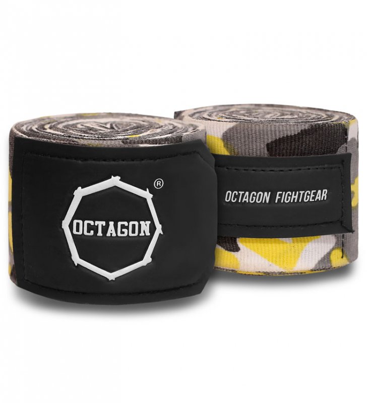 Owijki/Bandaże bokserskie Octagon Fightgear Supreme Basic yellow camo 3m