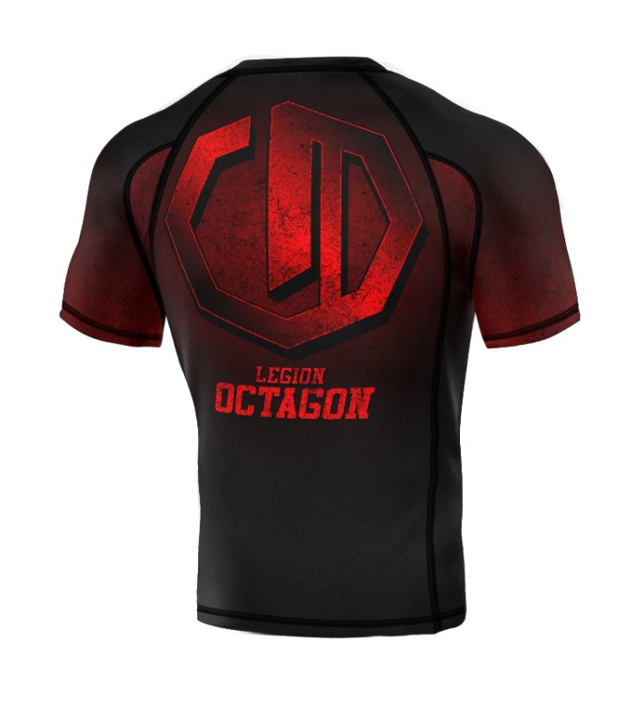 Rashguard Legion Octagon PREMIUM Conquest black/red
