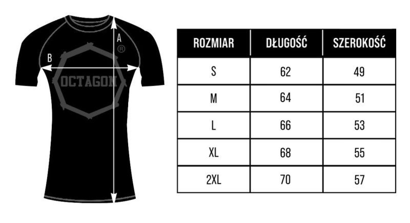 Rashguard Legion Octagon PREMIUM Grunge black/red