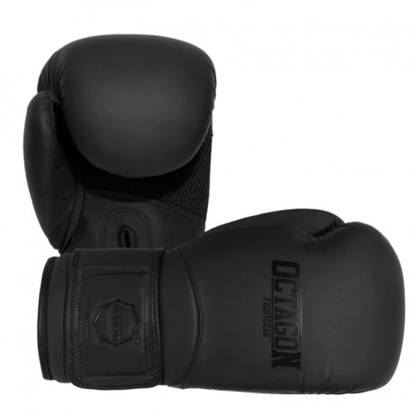 Rękawice bokserskie Octagon MATT black/black