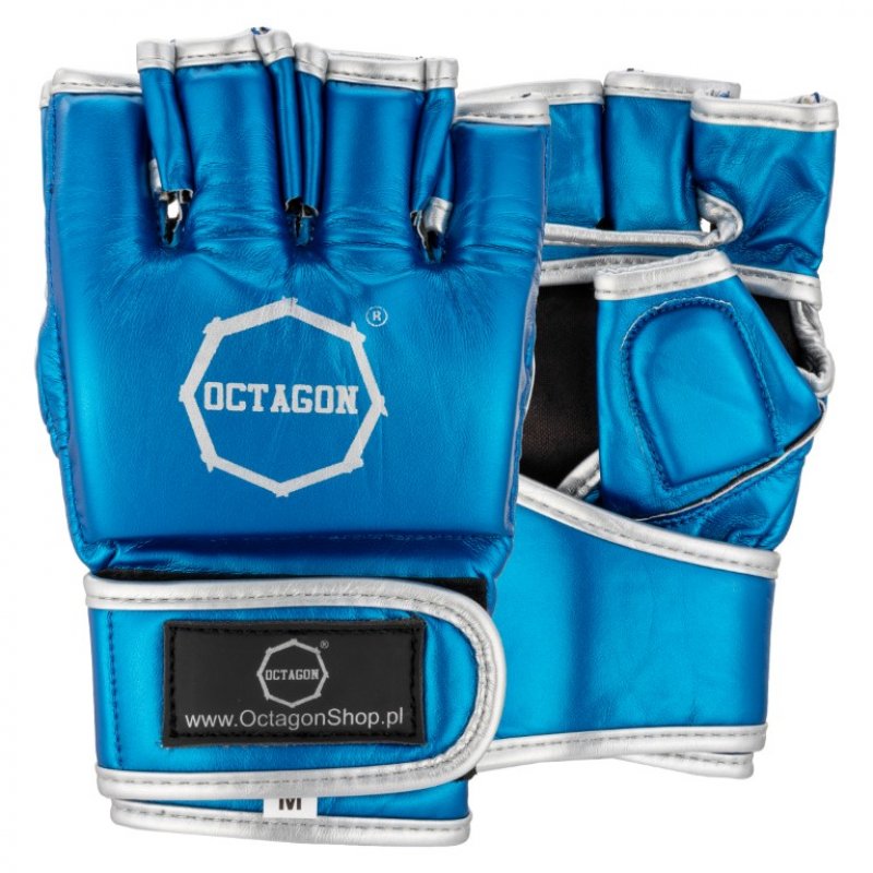 Rękawice MMA Octagon Metallic blue