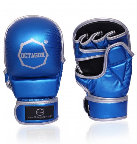 Rękawice MMA Sparingowe Octagon Metallic blue