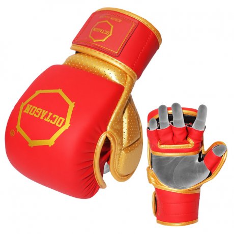 Rękawice MMA sparingowe Octagon Gold Edition 2.0 red