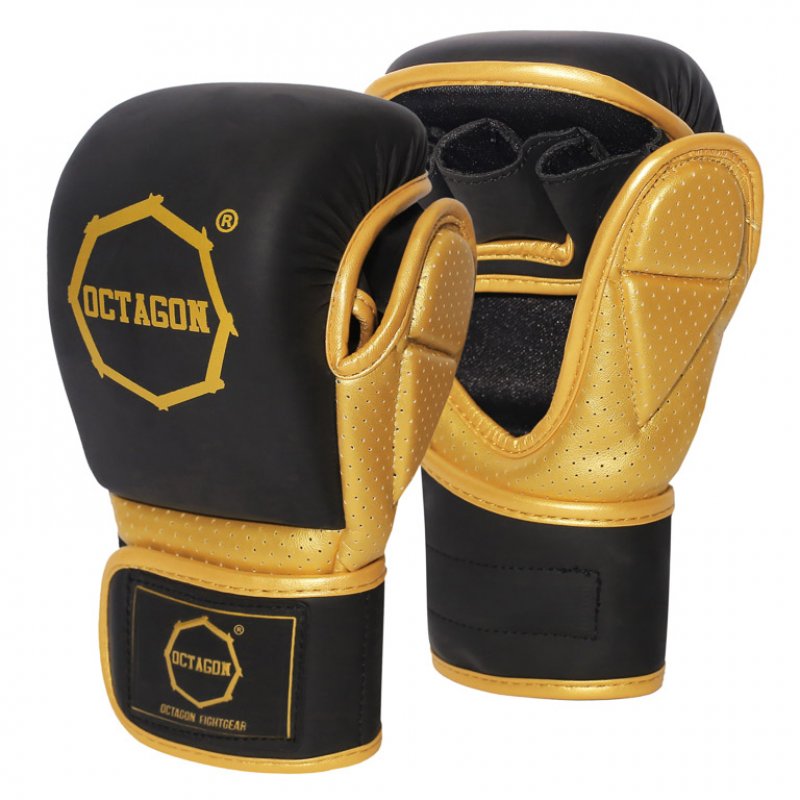 Rękawice MMA sparingowe Octagon Gold Edition 2.0 black