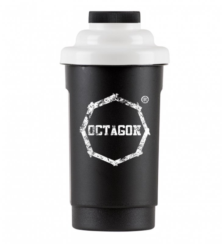 Shaker Octagon Logo black/white 0,5l